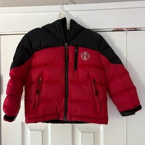 Polo Ralph Lauren Red and Black Puffer Jacket‎ Size Est. 3T Some Wear